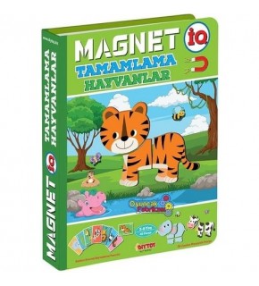 Dıy Toy Magnet Iq Tamamlama Hayvanlar 40 Parça Iq1512