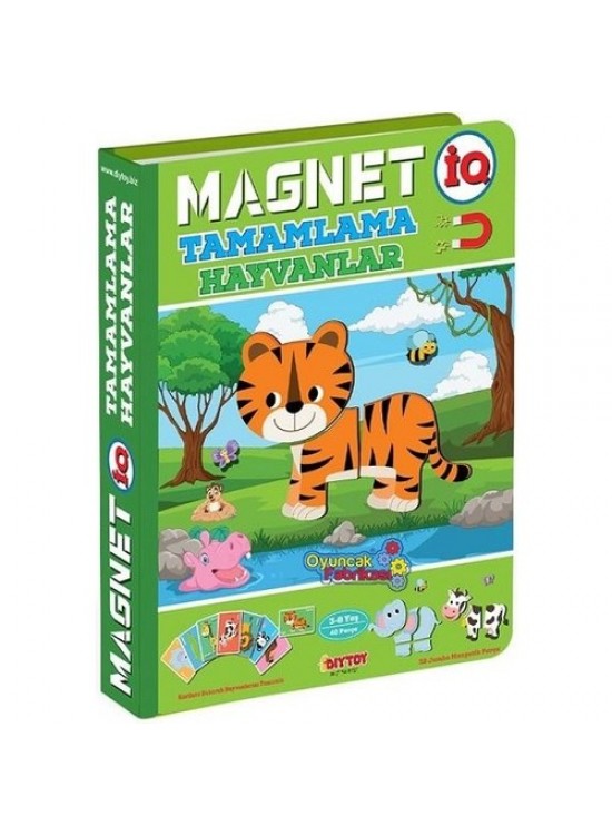 Dıy Toy Magnet Iq Tamamlama Hayvanlar 40 Parça Iq1512
