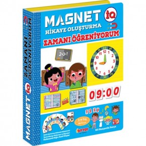 Dıy Toy Magnet Iq Zamanı Öğreniyorum 3-8 Yaş 69 Parça