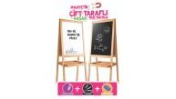 Dıy Toy Manyetik Çift Taraflı Ahşap Yazı Tahtası