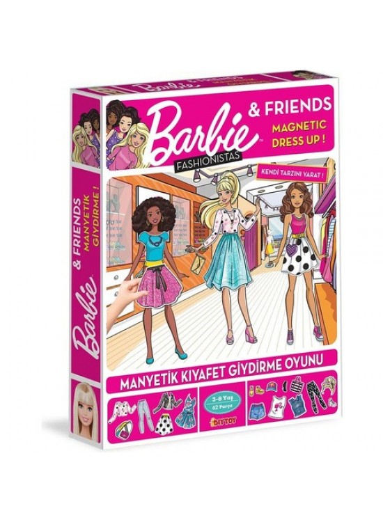 Dıy Toy Manyetik Kıyafet Giydirme - Barbie
