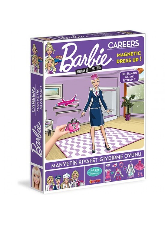 Dıy Toy Manyetik Kıyafet Giydirme -Barbie Meslekler