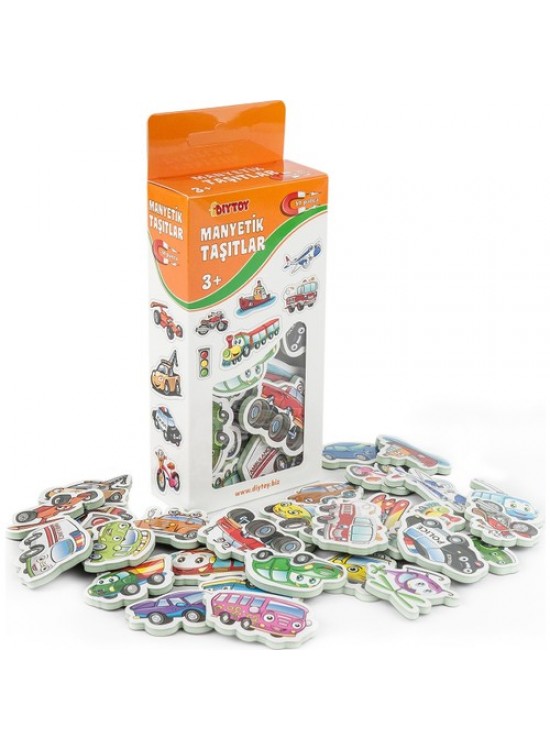 Dıy Toy Manyetik Taşıtlar 3+ 30 Parça