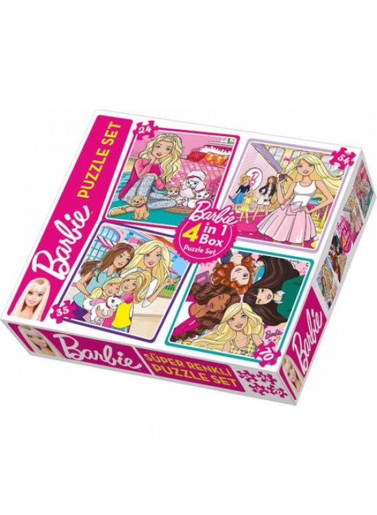 Dıy Toy Puzzle Set Barbie 4 Lü Brb1888