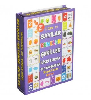 Dıy Toy Sayılar Renkler Şekiller İlişki Kurma Zıt Kavramlar