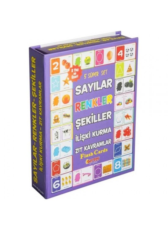 Dıy Toy Sayılar Renkler Şekiller İlişki Kurma Zıt Kavramlar
