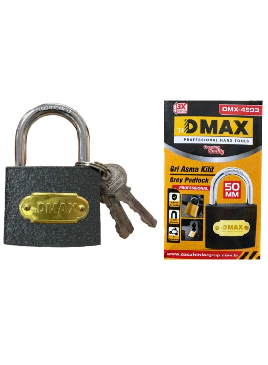 Dmax Asma Kilit Gri 50mm