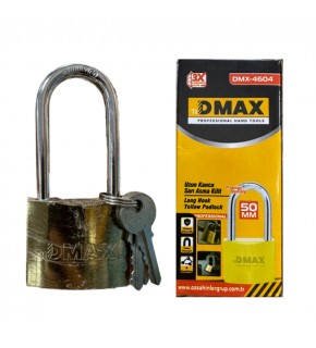 Dmax Asma Kilit Sarı 50mm Uzun Kanca