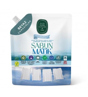 Doğal Zeytinyağı İçerikli Çamaşır Sıvısı Beyaz 1,5 lt