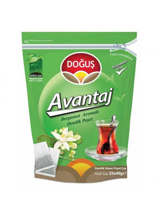 Doğuş Avantaj Bergamot Aromalı Demlik Çay 25x40 gr
