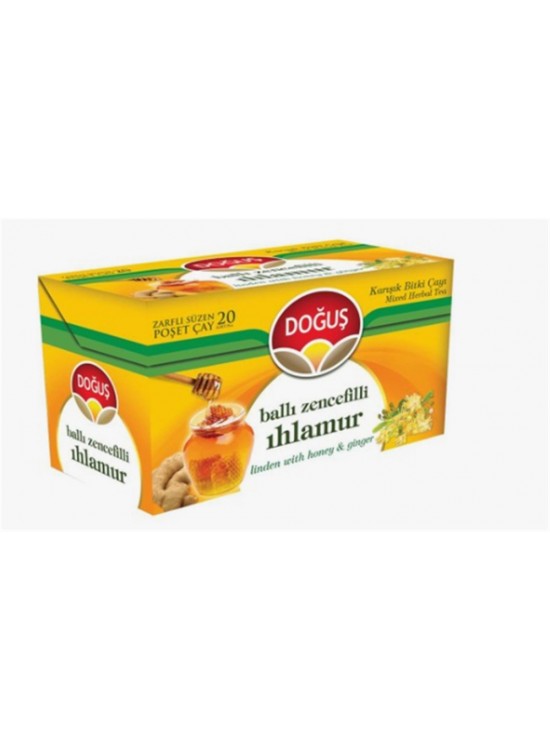 Doğuş Ballı Zencefilli Ihlamur Bitki Çayı 20x1,5 gr Doğuş Ballı Zencefilli Ihlamur Bitki Çayı 20x1,5 gr