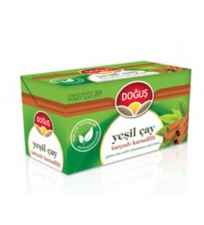 Doğuş Yeşil Çay Tarçınlı Karanfilli Poşet Çay 20x1.75G