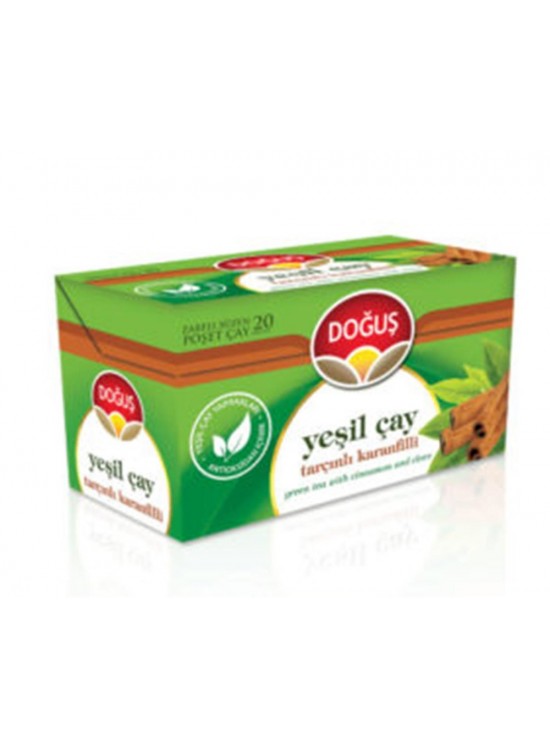 Doğuş Yeşil Çay Tarçınlı Karanfilli Poşet Çay 20x1.75G