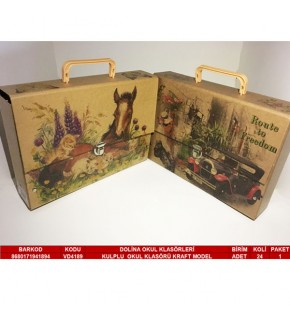 Dolina Kutu Klasör Kulplu Kraft Kilitli VD-4189