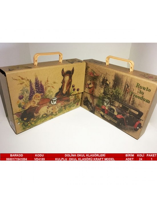 Dolina Kutu Klasör Kulplu Kraft Kilitli VD-4189