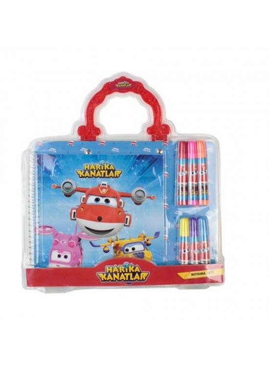 Dolphin Boyama Seti Çantalı Harika Kanatlar SW-0300 Dolphin Boyama Seti Çantalı Harika Kanatlar SW-0300