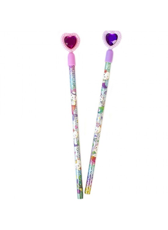 Dolphin Kurşun Kalem Başlıklı Kalp Meowmaıd MM-7148 (1 Adet)