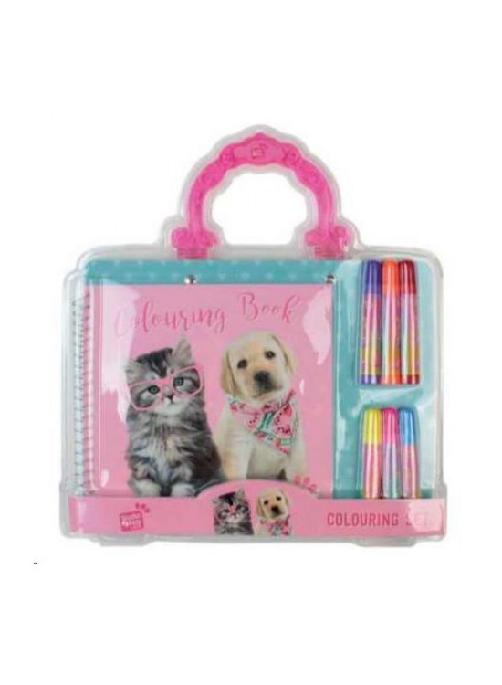 Dolphin Studıo Pets Boyama Seti Çantalı PT-0300 Dolphin Studıo Pets Boyama Seti Çantalı PT-0300