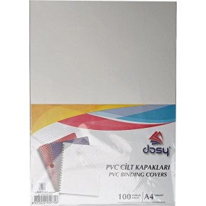 Dosy Cilt Kapağı Plastik Opak A4 100 Lü Beyaz