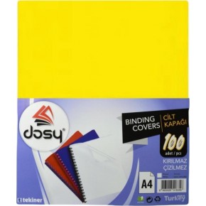 Dosy Cilt Kapağı Plastik Opak A4 Sarı 100 LÜ