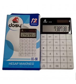 Dosy Hesap Makinesi Orta Boy Beyaz EC-5B