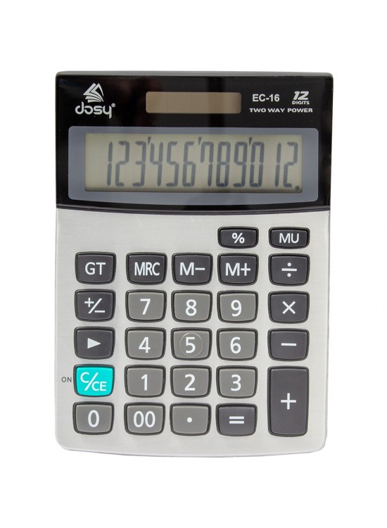 Dosy Hesap Makinesi Masa Üstü 12 Hane EC-16 Dosy Hesap Makinesi Masa Üstü 12 Hane EC-16