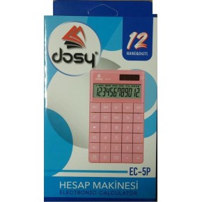 Dosy Hesap Makinesi Orta Boy Pembe EC-5P