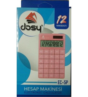 Dosy Hesap Makinesi Orta Boy Pembe EC-5P