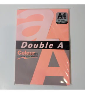 Double A Renkli Kağıt 100 LÜ A4 75 GR Fosforlu Punch