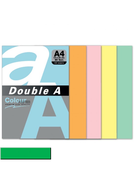 Double A Renkli Kağıt 100 LÜ A4 80 GR Papağan Yeşili