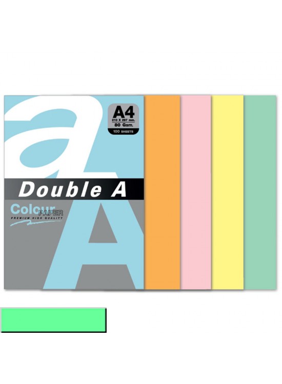 Double A Renkli Kağıt 100 LÜ A4 80 GR Pastel Lagoon