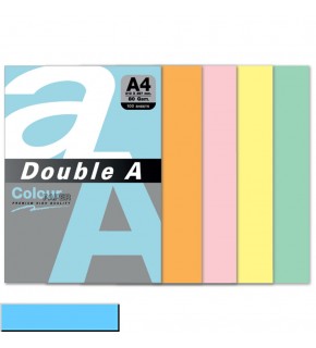 Double A Renkli Kağıt 100 LÜ A4 80 GR Pastel Okyanus Mavisi