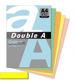 Double A Renkli Kağıt 25 Lİ A4 80 GR Limon Sarısı
