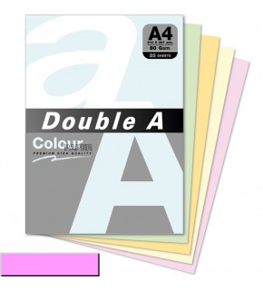 Double A Renkli Kağıt 25 Lİ A4 80 GR Pastel Flamingo