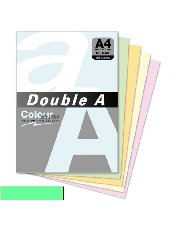 Double A Renkli Kağıt 25 Lİ A4 80 GR Pastel Lagoon Double A Renkli Kağıt 25 Lİ A4 80 GR Pastel Lagoon