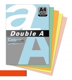 Double A Renkli Kağıt 25 Lİ A4 80 GR Safran