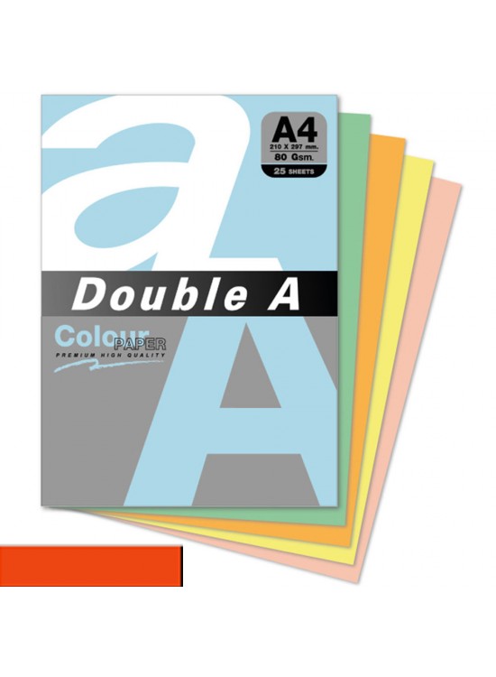 Double A Renkli Kağıt 25 Lİ A4 80 GR Safran Double A Renkli Kağıt 25 Lİ A4 80 GR Safran