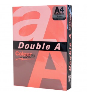 Double A Renkli Kağıt 500 LÜ A4 75 GR Fosforlu Punch