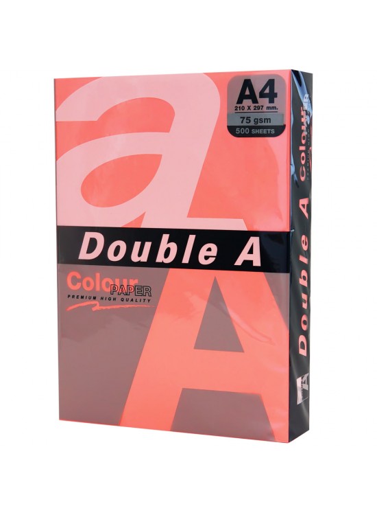 Double A Renkli Kağıt 500 LÜ A4 75 GR Fosforlu Punch Double A Renkli Kağıt 500 LÜ A4 75 GR Fosforlu Punch