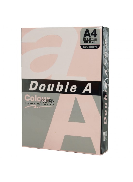 Double A Renkli Kağıt 500 LÜ A4 80 GR Pastel Flamingo Double A Renkli Kağıt 500 LÜ A4 80 GR Pastel Flamingo