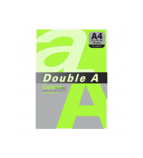 Double A Renkli Kağıt 25 Li A4 75 Gr Neon Grey