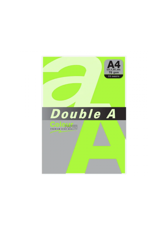 Double A Renkli Kağıt 25 Li A4 75 Gr Neon Grey