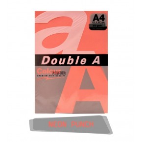 Double A Renkli Kağıt 25 Lİ A4 75 Gr Neon Punch