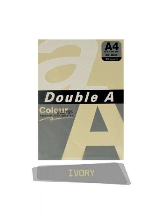 Double A Renkli Kağıt 25 Li A4 80 Gr Ivory