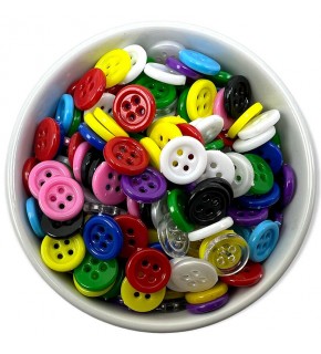 Düğme 18 Boy Plastik Simit Düğme 1000 Li 1878