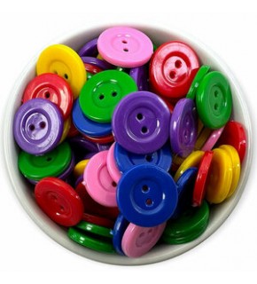 Düğme 28 Boy Plastik Simit Düğme 1000 Li 2581