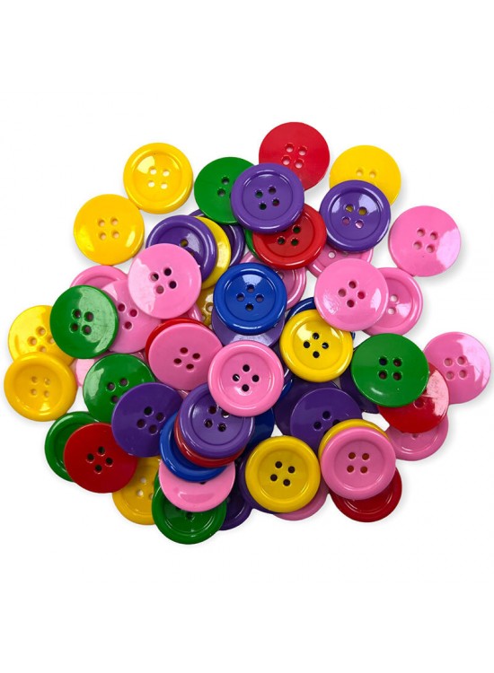 Düğme 40 Boy Plastik Simit Düğme 1000 Li 0671