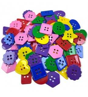 Düğme Plastik Geometrik Şekilli Düğme 500 Lü 1102