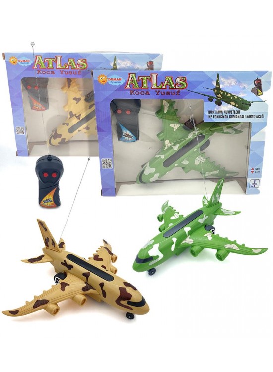 Duman Oyuncak Uzaktan Kumandalı 2 Fonk. Askeri Uçak Duman Oyuncak Uzaktan Kumandalı 2 Fonk. Askeri Uçak