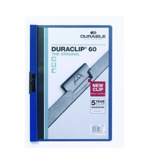 Durable Sıkıştırmalı Dosya DuraClip Ortadan Klipsli 60 Syf A4 Lacivert 2209